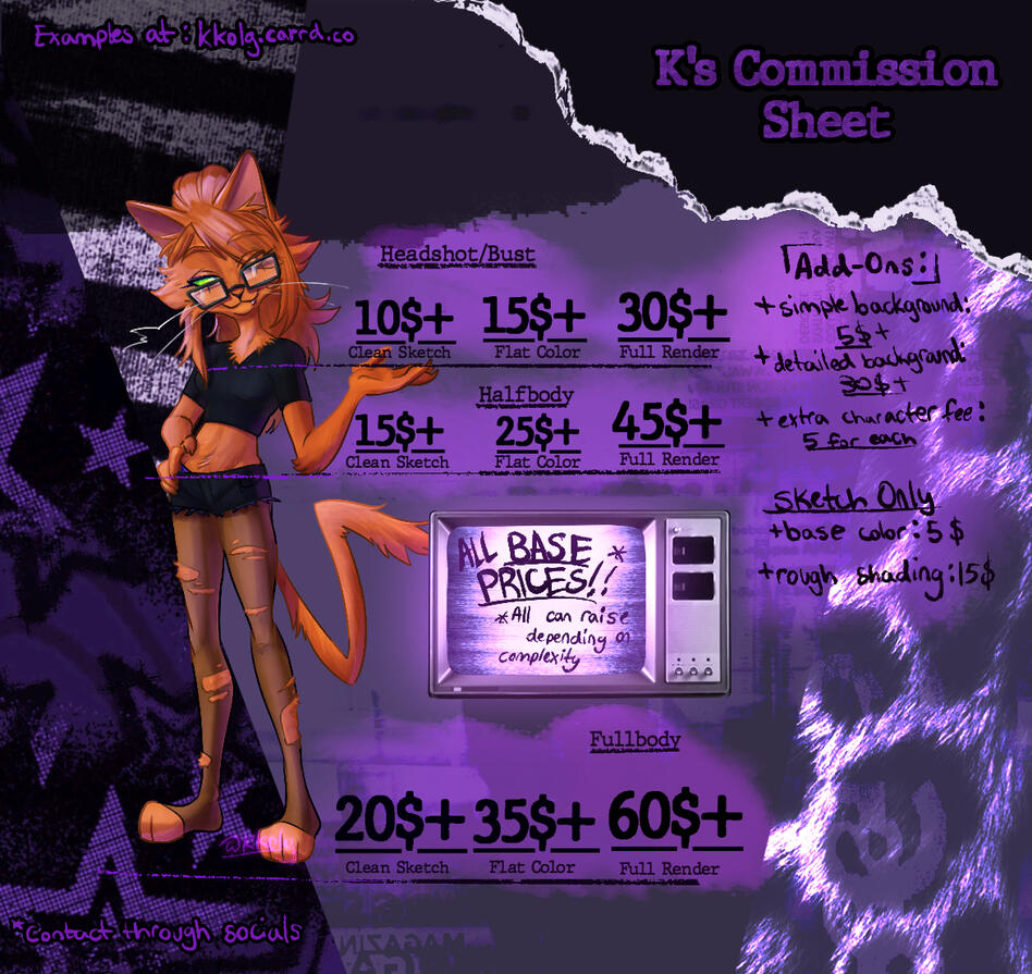 Commission Sheet
