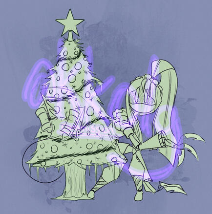 Full Body Clean Sketch + base color