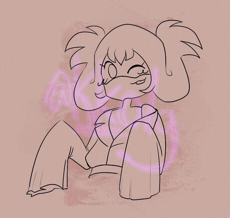 Half Body Clean Sketch